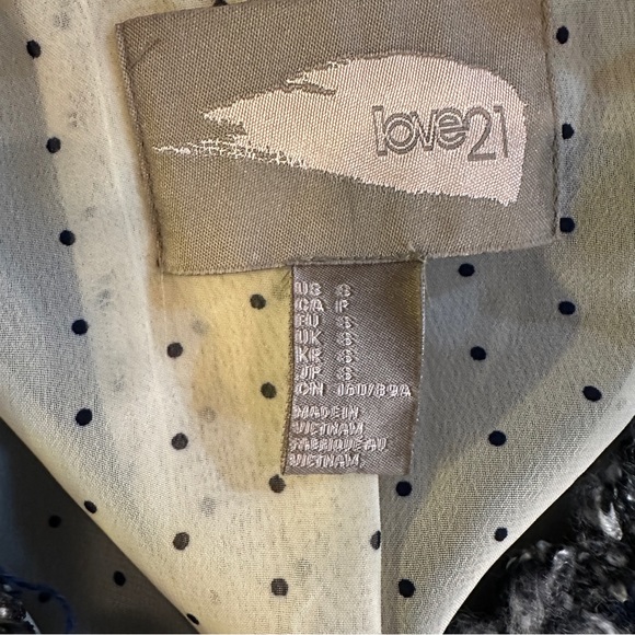 Cutest boucle tweed blazer lady jacket size small - Picture 6 of 7